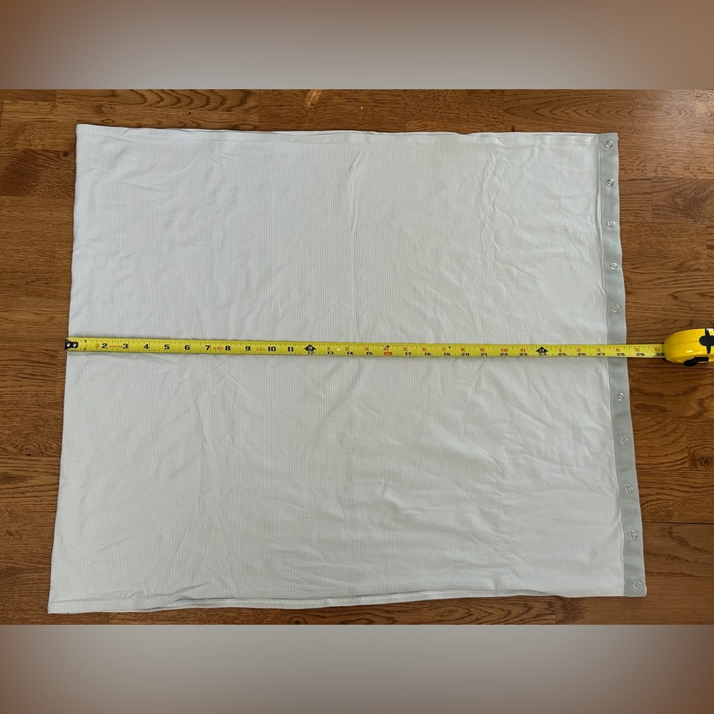 Lululemon🍋 Vinyasa Scarf Rulu Wee Stripe White Heathered Grey/White Stripe - Picture 14 of 15